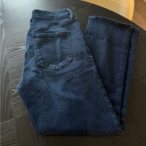 Women’s Good American Jeans Size 12 Good Legs Straight High Rise Dark Wash